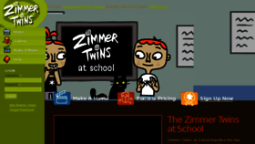 What Zimmertwinsatschool.com website looked like in 2016 (7 years ago)