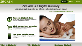What Zipcash.in website looked like in 2016 (7 years ago)