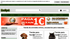 What Zocopet.es website looked like in 2016 (7 years ago)