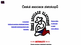What Zlatokop.cz website looked like in 2016 (7 years ago)