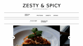 What Zestyandspicy.com website looked like in 2016 (7 years ago)