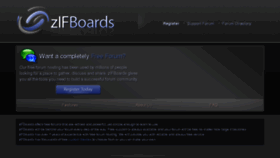 What Zifboards.com website looked like in 2016 (7 years ago)
