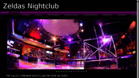 What Zeldasnightclub.com website looked like in 2016 (7 years ago)