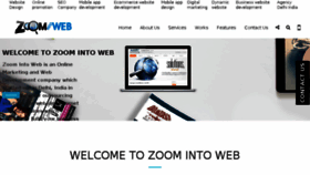 What Zoomintoweb.com website looked like in 2016 (7 years ago)