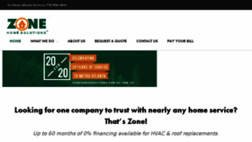 What Zonehomesolutions.com website looked like in 2016 (7 years ago)