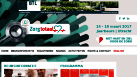 What Zorgtotaal.nl website looked like in 2016 (7 years ago)