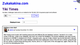 What Zukakakina.com website looked like in 2017 (7 years ago)