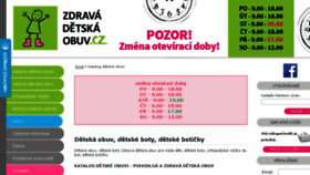 What Zdrava-detska-obuv.cz website looked like in 2017 (7 years ago)