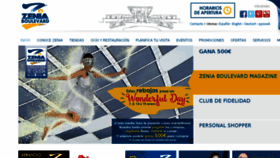 What Zeniaboulevard.es website looked like in 2017 (7 years ago)