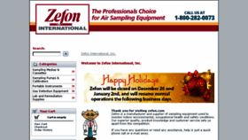 What Zefon.com website looked like in 2017 (7 years ago)