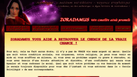 What Zoradamusvoyance.com website looked like in 2017 (7 years ago)