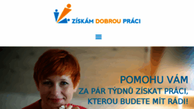 What Ziskamdobroupraci.cz website looked like in 2017 (7 years ago)