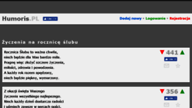 What Zyczenia-rocznica-slubu.humoris.pl website looked like in 2017 (7 years ago)
