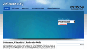 What Zeitzonen.org website looked like in 2017 (7 years ago)