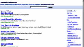 What Zonatelevision.com website looked like in 2017 (7 years ago)