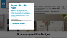 What Zazzle.de website looked like in 2017 (9 years ago)