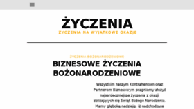 What Zyczenia.biz website looked like in 2017 (7 years ago)