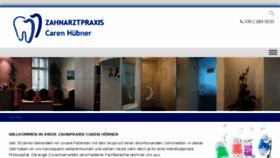 What Zahnarztpraxis-huebner.de website looked like in 2017 (7 years ago)
