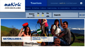What Zuerioberland-tourismus.ch website looked like in 2017 (7 years ago)