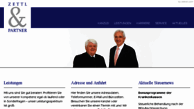 What Zettl-partner.de website looked like in 2017 (6 years ago)