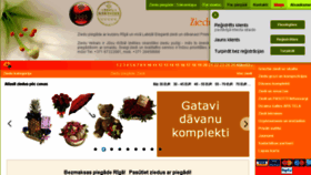 What Zieduveikals.lv website looked like in 2017 (6 years ago)