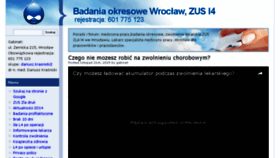 What Zus-l4.zwolnienielekarskie.pl website looked like in 2017 (7 years ago)