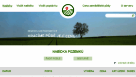 What Zemedelskepozemky.cz website looked like in 2017 (6 years ago)
