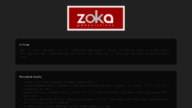 What Zoka.sk website looked like in 2017 (6 years ago)