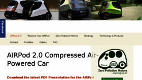 What Zeropollutionmotors.us website looked like in 2017 (9 years ago)
