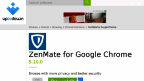 What Zenmate-for-google-chrome.en.uptodown.com website looked like in 2017 (7 years ago)
