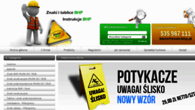 What Znaki-bhp.pl website looked like in 2017 (6 years ago)