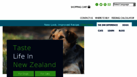 What Ziwipeak.com website looked like in 2017 (6 years ago)