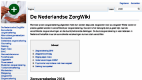 What Zorgverzekering.info website looked like in 2017 (6 years ago)
