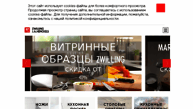 What Zwilling.ru website looked like in 2017 (6 years ago)