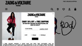 What Zadigetvoltaire.com website looked like in 2017 (6 years ago)