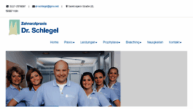 What Zahnarzt-schlegel.de website looked like in 2017 (6 years ago)
