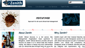What Zenithclinicalservices.com website looked like in 2017 (6 years ago)