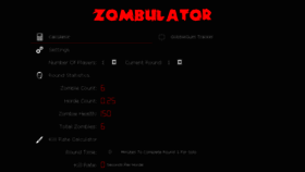 What Zombulator.com website looked like in 2017 (6 years ago)