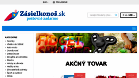 What Zasielkonos.sk website looked like in 2017 (6 years ago)