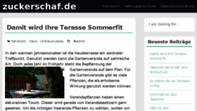 What Zuckerschaf.de website looked like in 2017 (6 years ago)