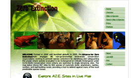 What Zeroextinction.org website looked like in 2017 (6 years ago)