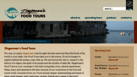 What Zingermansfoodtours.com website looked like in 2017 (6 years ago)