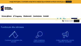 What Zdrowie.gov.pl website looked like in 2017 (6 years ago)