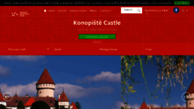What Zamek-konopiste.cz website looked like in 2017 (6 years ago)