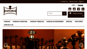 What Zanobiahookah.com website looked like in 2017 (6 years ago)
