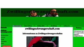 What Zwillingsschwangerschaft.com website looked like in 2017 (6 years ago)