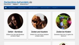 What Zeckenbiss-behandeln.de website looked like in 2017 (6 years ago)