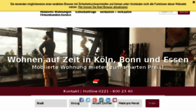 What Zeitwohnen.de website looked like in 2017 (6 years ago)