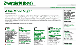 What Zwanzig10.de website looked like in 2017 (6 years ago)