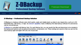 What Z-dbackup.com website looked like in 2017 (6 years ago)